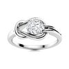 Image 1 : Natural 0.82 CTW Diamond Solitaire Ring 18K White Gold