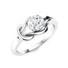 Image 2 : Natural 0.82 CTW Diamond Solitaire Ring 18K White Gold