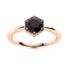 Image 1 : Natural 1.06 CTW Onyx Solitaire Ring 18K Rose Gold