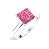 Image 2 : Natural 0.77 CTW Tourmaline Solitaire Ring 18K White Gold