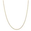 Image 2 : 14k Yellow Gold 1.85 mm Diamond Cut Quadruple Rope Chain - 28 in.