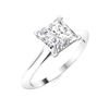 Image 2 : Natural 0.72 CTW Diamond Solitaire Ring 18K White Gold