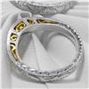 Image 3 : Natural 4.02 CTW Radiant Cut Diamond Ring 14KT Two Tone