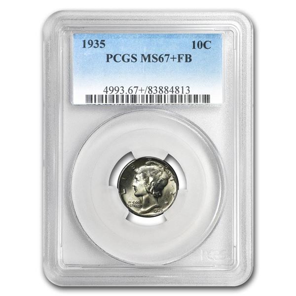 1935 Mercury Dime MS-67+ PCGS (FB)