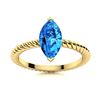 Image 1 : Natural 0.17 CTW Topaz Solitaire Ring 14K Yellow Gold
