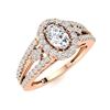 Image 2 : Natural 0.93 CTW Diamond Solitaire Ring 14K Rose Gold