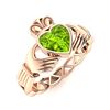 Image 2 : Natural 1.51 CTW Peridot Solitaire Ring 18K Rose Gold