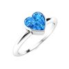 Image 2 : Natural 0.51 CTW Topaz Solitaire Ring 18K White Gold