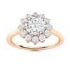 Image 1 : Natural 1.18 CTW Diamond Solitaire Ring 18K Rose Gold