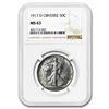 Image 1 : 1917-D Obverse Walking Liberty Half Dollar MS-63 NGC