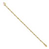 Image 2 : 14k Yellow Gold Diamond Linked Bracelet - 7 in.