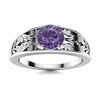 Image 1 : Natural 0.62 CTW Iolite Solitaire Ring 18K White Gold
