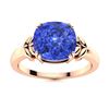 Image 1 : Natural 2.22 CTW Ceylon Sapphire Solitaire Ring 18K Rose Gold