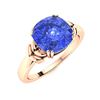 Image 2 : Natural 2.22 CTW Ceylon Sapphire Solitaire Ring 18K Rose Gold
