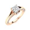 Image 2 : Natural 1.04 CTW Topaz & Diamond Engagement Ring 18K Rose Gold