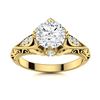 Image 1 : Natural 1.64 CTW Diamond Solitaire Ring 18K Yellow Gold