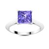 Image 1 : Natural 1.29 CTW Tanzanite Solitaire Ring 18K White Gold