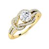 Image 2 : Natural 0.90 CTW Diamond Solitaire Ring 18K Yellow Gold