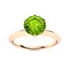 Image 1 : Natural 1.72 CTW Peridot Solitaire Ring 18K Rose Gold
