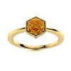 Image 1 : Natural 0.72 CTW Citrine Solitaire Ring 18K Yellow Gold