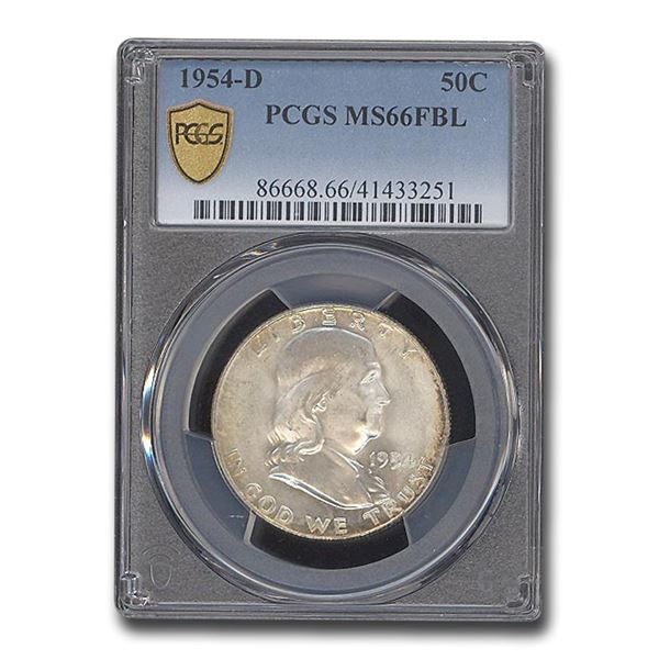 1954-D Franklin Half Dollar MS-66 PCGS (FBL)