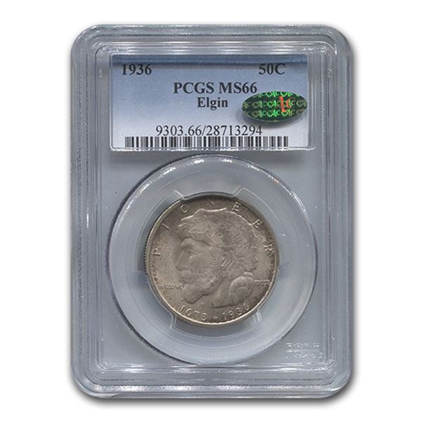 1936 Elgin Centennial Half MS-66 PCGS (CAC)
