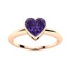 Image 1 : Natural 0.41 CTW Amethyst Solitaire Ring 14K Rose Gold