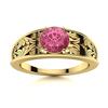 Image 1 : Natural 0.61 CTW Tourmaline Solitaire Ring 14K Yellow Gold