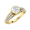 Image 2 : Natural 1.16 CTW Diamond Solitaire Ring 14K Yellow Gold