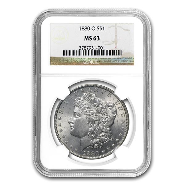 1880-O Morgan Dollar MS-63 NGC