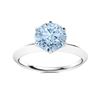 Image 1 : Natural 1.71 CTW Aquamarine Solitaire Ring 14K White Gold