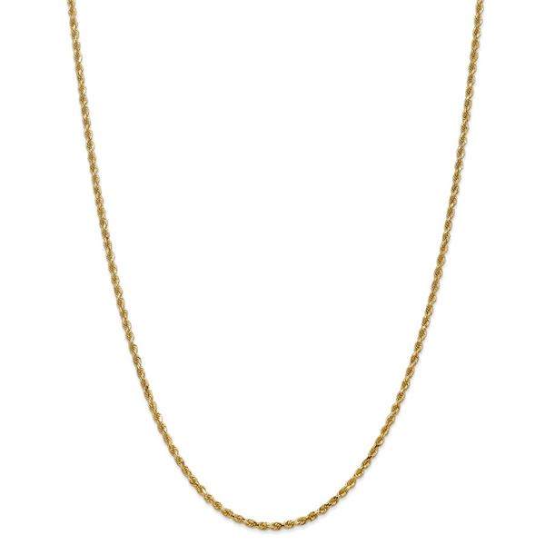 14k Gold 2.25 mm Diamond-cut Rope Chain Necklace - 18 in.