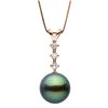 Image 2 : Black Tahitian Pearl and Diamond Constellation Pendant