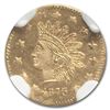 Image 2 : 1873 Indian Round 50 Cent Gold MS-64 NGC (BG-1051)
