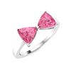 Image 2 : Natural 1.91 CTW Tourmaline Solitaire Ring 14K White Gold