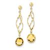 Image 1 : 14k Citrine Swirl Post Earrings