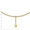 Image 2 : 14k Yellow Gold Stretch Mesh Dangle w/ D/C Necklace - 18 in.