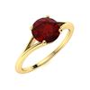 Image 2 : Natural 1.42 CTW Garnet Solitaire Ring 18K Yellow Gold