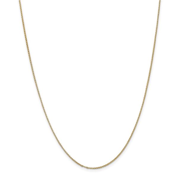 14k Gold 1.15 mm Rolo Pendant Chain Necklace - 20 in.