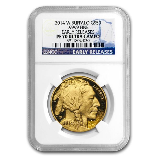2014-W 1 oz Proof Gold Buffalo PF-70 NGC (ER)
