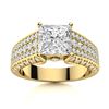 Image 1 : Natural 2.06 CTW Diamond Solitaire Ring 14K Yellow Gold