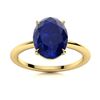 Image 1 : Natural 5.29 CTW Sapphire Solitaire Ring 14K Yellow Gold