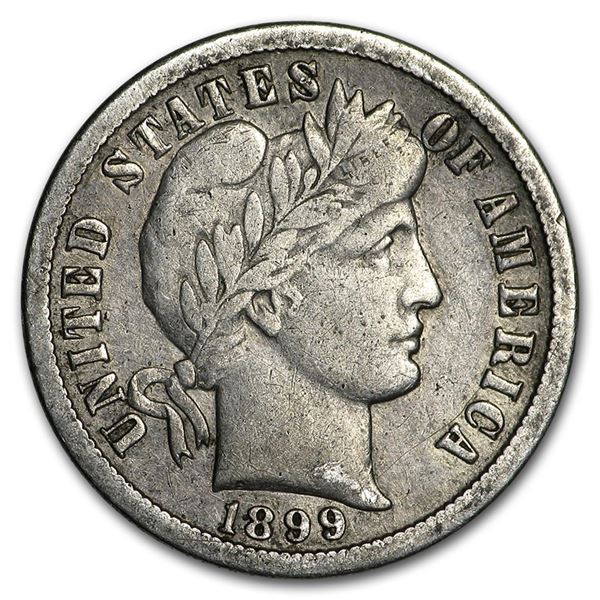 1899-O Barber Dime VF