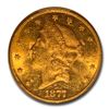 Image 2 : 1877 $20 Liberty Gold Double Eagle MS-60 PCGS