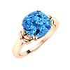 Image 2 : Natural 2.87 CTW Topaz Solitaire Ring 18K Rose Gold