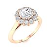Image 2 : Natural 1.43 CTW Diamond Solitaire Ring 14K Rose Gold
