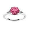 Image 1 : Natural 1.06 CTW Tourmaline Solitaire Ring 18K White Gold
