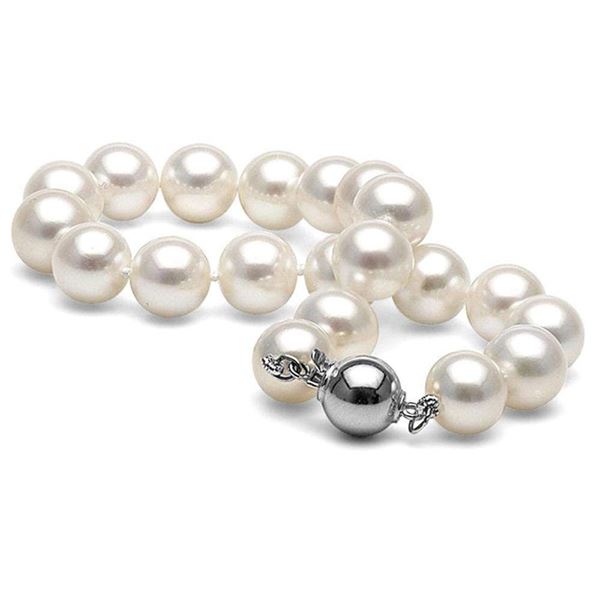 White Freshwater Pearl Bracelet, 8.5-9.0mm
