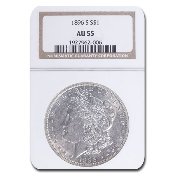 1896-S Morgan Dollar AU-55 NGC
