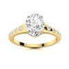 Image 1 : Natural 0.67 CTW Diamond Solitaire Ring 14K Yellow Gold